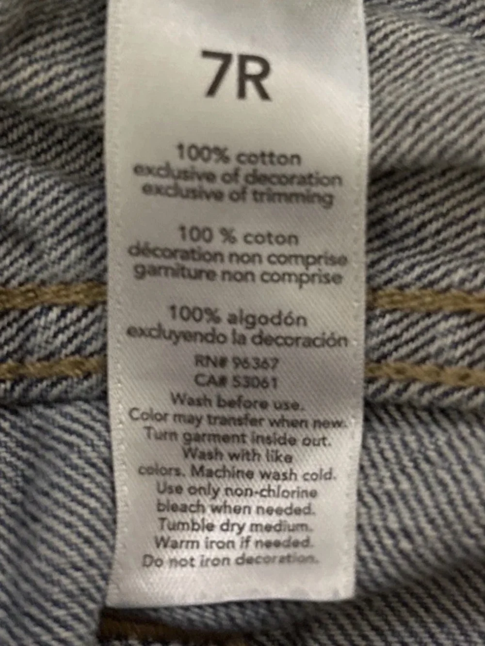 Osh Kosh Bgosh Kids Boys Sz 7R STR Classic Denim Blue Jeans Med Wash Adj. Waist